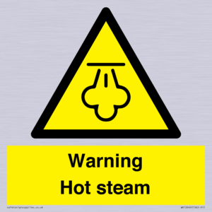 Warning Hot steam